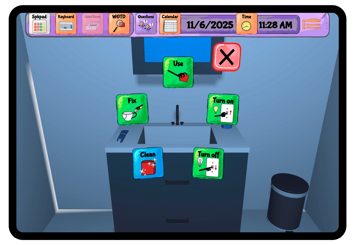 Child using Spkeasy app