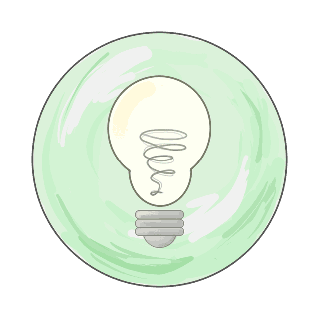 Lightbulb showing creativity