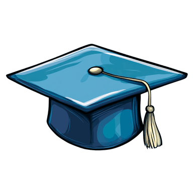 A graduation cap signifying education