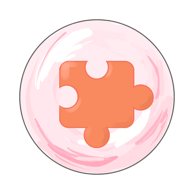 Puzzle piece icon showing individuality